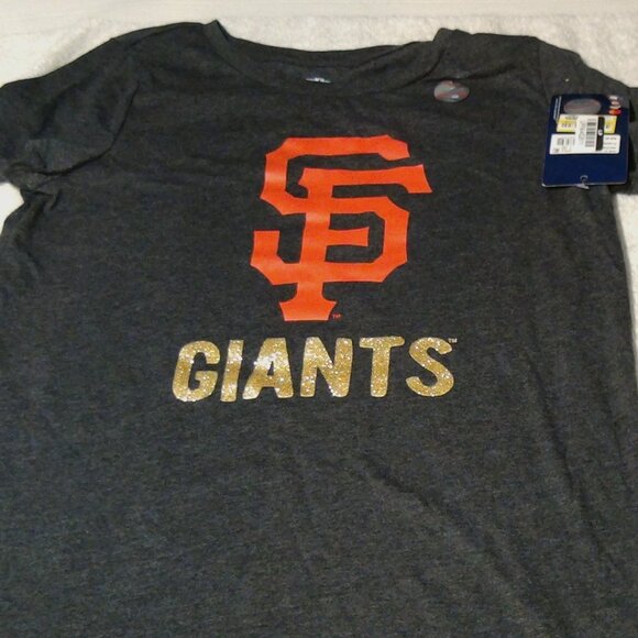 San Francisco Giants Baseball MLB T-Shirt Girls Gray Size XL 14 - Picture 1 of 14